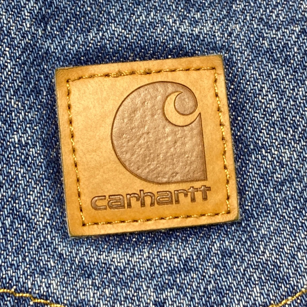 Carhartt B17-DST Relaxed Fit Tapered Leg Denim Jeans Dark Stone Blue Mens 36x32 - Picture 8 of 10
